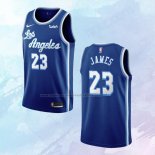 NO 23 Lebron James Camiseta Los Angeles Lakers Classic Azul 2019-20