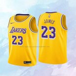 NO 23 Lebron James Camiseta Nino Los Angeles Lakers Icon Amarillo
