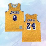 NO 24 Camiseta Mitchell & Ness Los Angeles Lakers Bape Amarillo