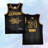 NO 24 Kobe Bryant Camiseta Los Angeles Lakers Black Mamba Negro