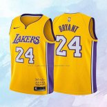 NO 24 Kobe Bryant Camiseta Nino Los Angeles Lakers Retirement Oro 2017-2018