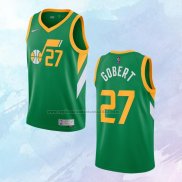NO 27 Rudy Gobert Camiseta Utah Jazz Earned Verde 2020-21