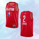 NO 2 Kawhi Leonard Camiseta Los Angeles Clippers All Star 2020 Rojo