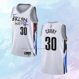 NO 30 Seth Curry Camiseta Brooklyn Nets Ciudad Blanco 2022-23