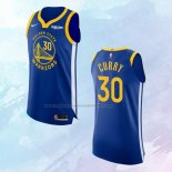 NO 30 Stephen Curry Camiseta Golden State Warriors Icon Autentico Azul