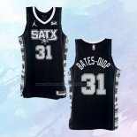 NO 31 Keita Bates-Diop Camiseta San Antonio Spurs Statement Negro 2022-23