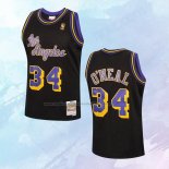 NO 34 Camiseta Mitchell & Ness Los Angeles Lakers Negro 1996-97 Shaquille O'neal