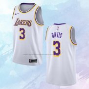 NO 3 Anthony Davis Camiseta Los Angeles Lakers Association Blanco