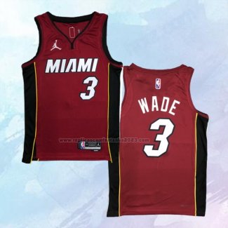 NO 3 Dwyane Wade Camiseta Miami Heat Statement Rojo 2020-21