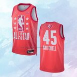 NO 45 Donovan Mitchell Camiseta Utah Jazz All Star 2022 Granate