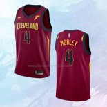 NO 4 Evan Mobley Camiseta Cleveland Cavaliers Icon Rojo