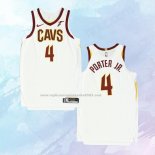 NO 4 Kevin Porter Jr. Camiseta Cleveland Cavaliers Association Autentico Blanco