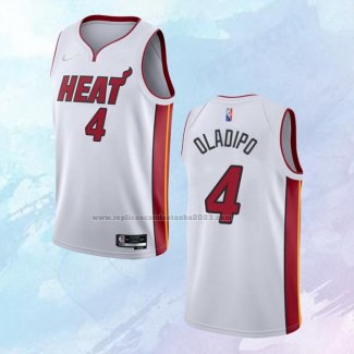 NO 4 Victor Oladipo Camiseta Miami Heat Association Blanco 2021-22