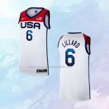 NO 6 Damian Lillard Camiseta USA Blanco 2021