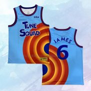 NO 6 Lebron James Camiseta Tune Squad Azul