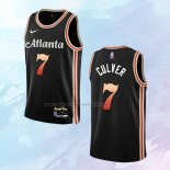 NO 7 Jarrett Culver Camiseta Atlanta Hawks Ciudad Negro 2022-23