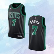 NO 7 Jaylen Brown Camiseta Boston Celtics Statement Negro 2020-21