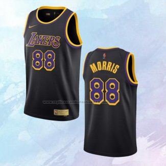 NO 88 Markieff Morris Camiseta Los Angeles Lakers Earned Negro 2020-21