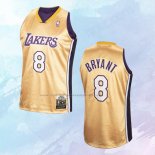 NO 8 Kobe Bryant Camiseta Mitchell & Ness Los Angeles Lakers Primera Oro