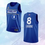 NO 8 Zach Lavine Camiseta Chicago Bulls All Star 2021 Azul