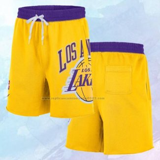 Pantalone Los Angeles Lakers Just Don Big Logo Amarillo
