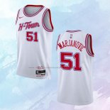 Camiseta Houston Rockets Boban Marjanovic NO 51 Ciudad 2023-24 Blanco