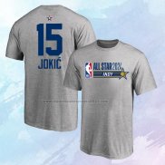 Camiseta Manga Corta All Star 2024 Nikola Jokic Gris