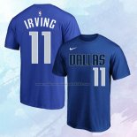Camiseta Manga Corta Dallas Mavericks Kyrie Irving Ciudad 2023-24 Azul