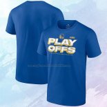 Camiseta Manga Corta Golden State Warriors 2023 NBA Playoffs Azul