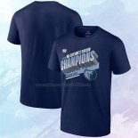 Camiseta Manga Corta Memphis Grizzlies 2023 Southwest Division Champions Locker Room Azul