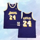 Camiseta Nino Los Angeles Lakers Kobe Bryant NO 24 Mitchell & Ness 2007-08 Violeta