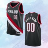 Camiseta Portland Trail Blazers Personalizada Icon Negro 2020-21