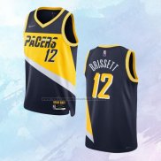 NO 12 Oshae Brissett Camiseta Indiana Pacers Ciudad Azul 2021-22
