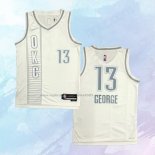 NO 13 Paul George Camiseta Oklahoma City Thunder Ciudad Blanco 2021-22