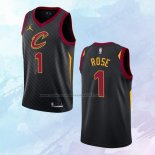 NO 1 Derrick Rose Camiseta Cleveland Cavaliers Statement Negro 2020-21