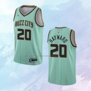 NO 20 Gordon Hayward Camiseta Charlotte Hornets Ciudad Verde 2020-21