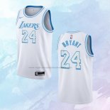 NO 24 Kobe Bryant Camiseta Los Angeles Lakers Ciudad Blanco 2020-21