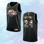 NO 24 Kobe Bryant Camiseta Los Angeles Lakers Golden Edition Negro 2021-22
