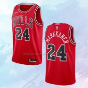 NO 24 Lauri Markkanen Camiseta Chicago Bulls Icon Rojo 2020-21