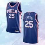 NO 25 Ben Simmons Camiseta Philadelphia 76ers Icon Azul 2020-21