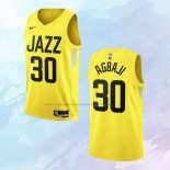 NO 30 Ochai Agbaji Camiseta Utah Jazz Icon Amarillo 2022-23