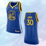 NO 30 Stephen Curry Camiseta Mujer Golden State Warriors Icon Azul 2017-18