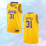 NO 31 Austin Reaves Camiseta Los Angeles Lakers 75th Anniversary Amarillo 2021-22