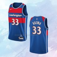 NO 33 Kyle Kuzma Camiseta Washington Wizards Ciudad Azul 2021-22