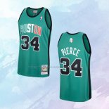 NO 34 Paul Pierce Camiseta Boston Celtics Hardwood Classics Throwback Verde 2007-08