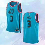 NO 3 Chris Paul Camiseta Phoenix Suns Ciudad Azul 2022-23