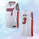 NO 3 Dwyane Wade Camiseta Miami Heat Association Blanco 2021-22