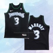 NO 3 Stephen Marbury Camiseta Minnesota Timberwolves Classic Negro