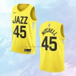 NO 45 Donovan Mitchell Camiseta Utah Jazz Icon Amarillo 2022-23