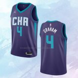 NO 4 Devonte Graham Camiseta Charlotte Hornets Statement Edition Violeta